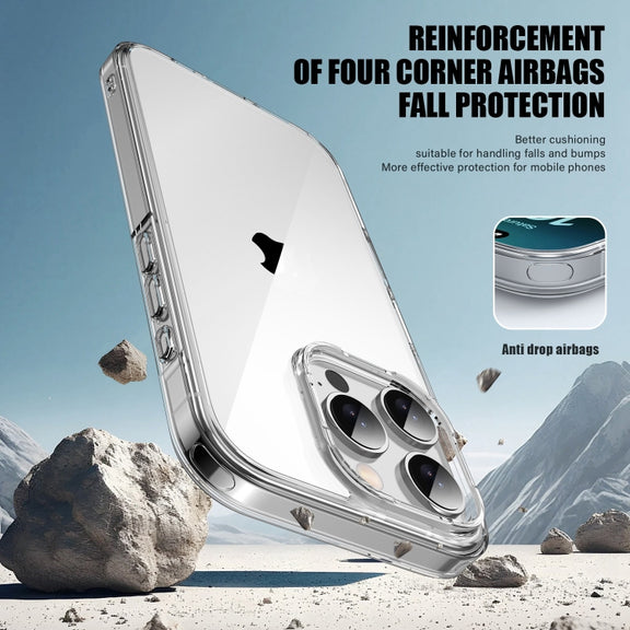 For iPhone 16 Plus PC Hybrid TPU Full Coverage Shockproof Phone Case(Transparent Purple)