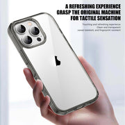 For iPhone 16 Plus PC Hybrid TPU Full Coverage Shockproof Phone Case(Transparent Purple)