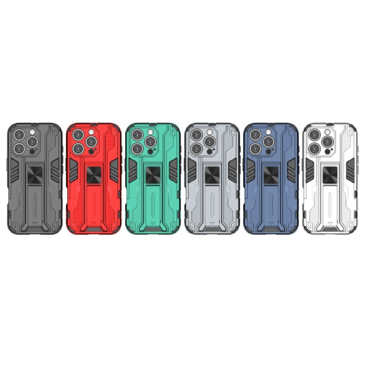 For iPhone 16 Pro Supersonic PC + TPU Holder Phone Case(Green)