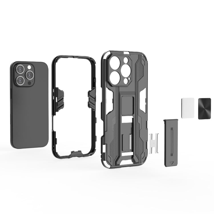 For iPhone 16 Pro Supersonic PC + TPU Holder Phone Case(Green)