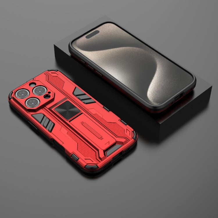 For iPhone 16 Pro Supersonic PC + TPU Holder Phone Case(Red) - iPhone 16 Pro Cases by PMC TechLife | Online Shopping South Africa | PMC TechLife | Buy Now Pay Later Mobicred