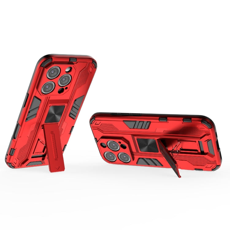 For iPhone 16 Pro Supersonic PC + TPU Holder Phone Case(Red) - iPhone 16 Pro Cases by PMC TechLife | Online Shopping South Africa | PMC TechLife | Buy Now Pay Later Mobicred