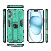 For iPhone 16 Plus Supersonic PC + TPU Holder Phone Case(Green)