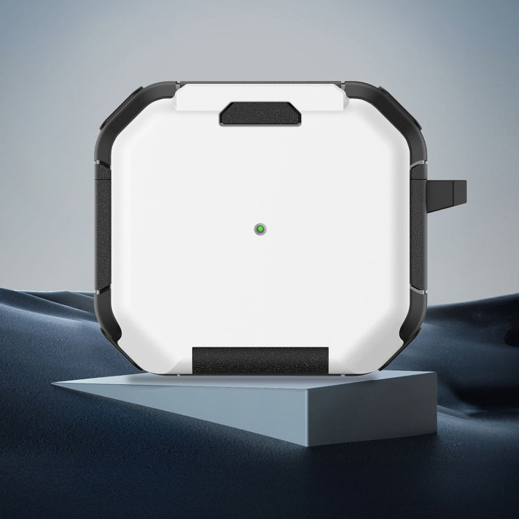 For AirPods 3 Phone Holder Design Earbuds Box Protective Case(White) - For AirPods 3 by PMC Jewellery | Online Shopping South Africa | PMC Jewellery | Buy Now Pay Later Mobicred