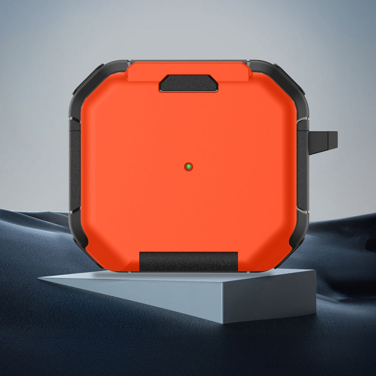 For AirPods 3 Phone Holder Design Earbuds Box Protective Case(Orange) - For AirPods 3 by PMC Jewellery | Online Shopping South Africa | PMC Jewellery | Buy Now Pay Later Mobicred