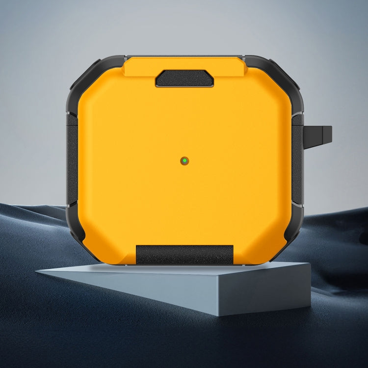 For AirPods 3 Phone Holder Design Earbuds Box Protective Case(Yellow) - For AirPods 3 by PMC Jewellery | Online Shopping South Africa | PMC Jewellery | Buy Now Pay Later Mobicred