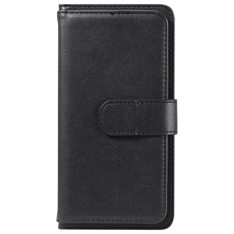 For Samsung Galaxy S25 Ultra 5G Multi-Function Wallet 10 Card Slots Leather Phone Case(Black)