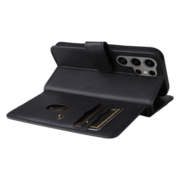 For Samsung Galaxy S25 Ultra 5G Multi-Function Wallet 10 Card Slots Leather Phone Case(Black)
