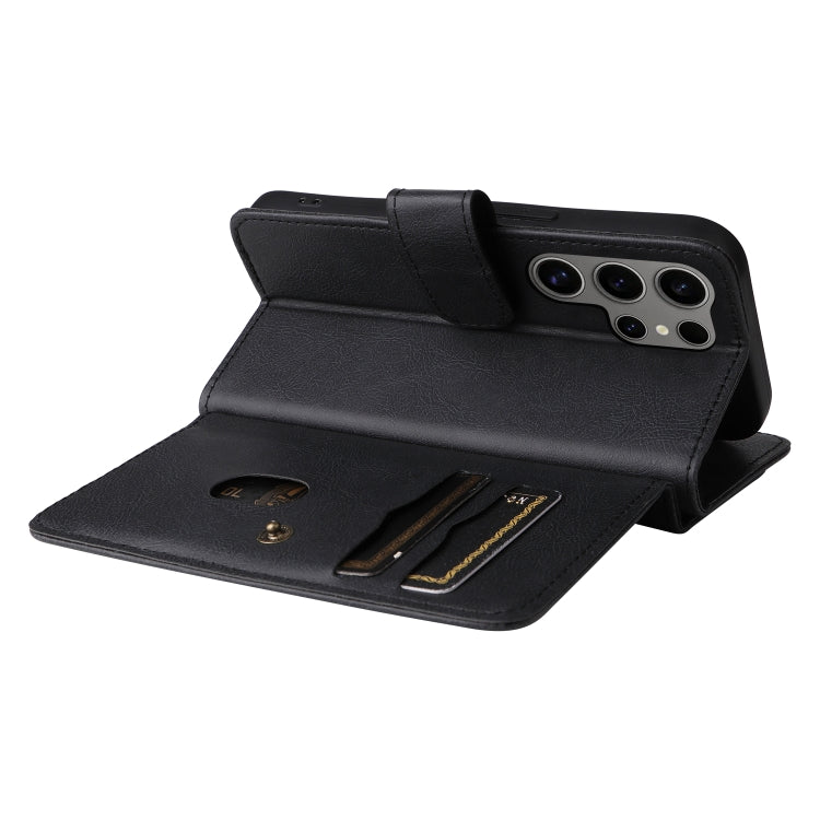 For Samsung Galaxy S25 Ultra 5G Multi-Function Wallet 10 Card Slots Leather Phone Case(Black)