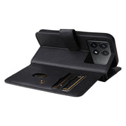 For Redmi K70 Multi-Function Wallet 10 Card Slots Leather Phone Case(Black)
