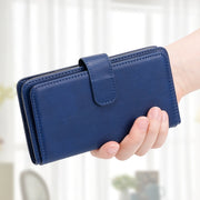 For Redmi K70 Multi-Function Wallet 10 Card Slots Leather Phone Case(Dark Blue)