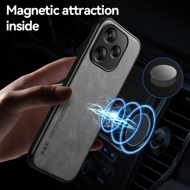 For Redmi K70 Ultra Skin Feel Magnetic Leather Back Phone Case(Blue)