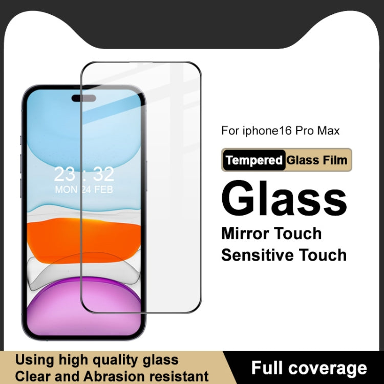 For iPhone 16 Pro Max imak 9H Surface Hardness Full Screen Tempered Glass Film Pro+ Series