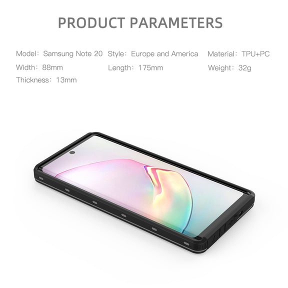For Samsung Galaxy Note20 5G RedPepper Shockproof Scratchproof Dust-proof PC + TPU Protective Case(Blue)
