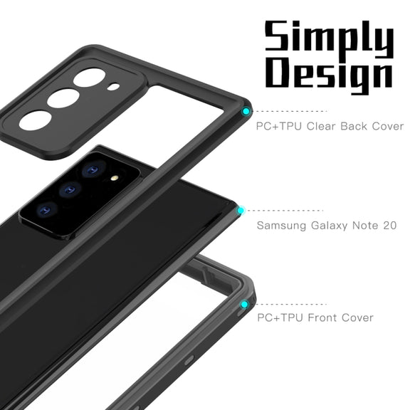 For Samsung Galaxy Note20 5G RedPepper Shockproof Scratchproof Dust-proof PC + TPU Protective Case(Black)
