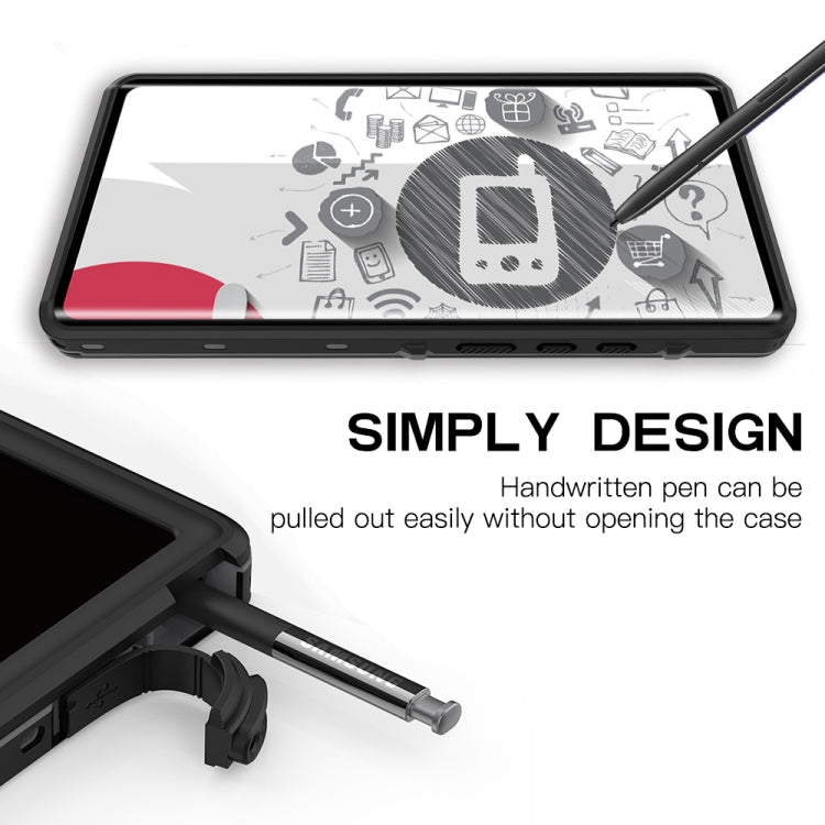For Samsung Galaxy Note20 Ultra 5G RedPepper Shockproof Scratchproof Dust-proof PC + TPU Protective Case(Black)