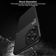 For Redmi K70 Ultra Classic Tilt Strip Grain Magnetic Shockproof PC + TPU Phone Case(Black)