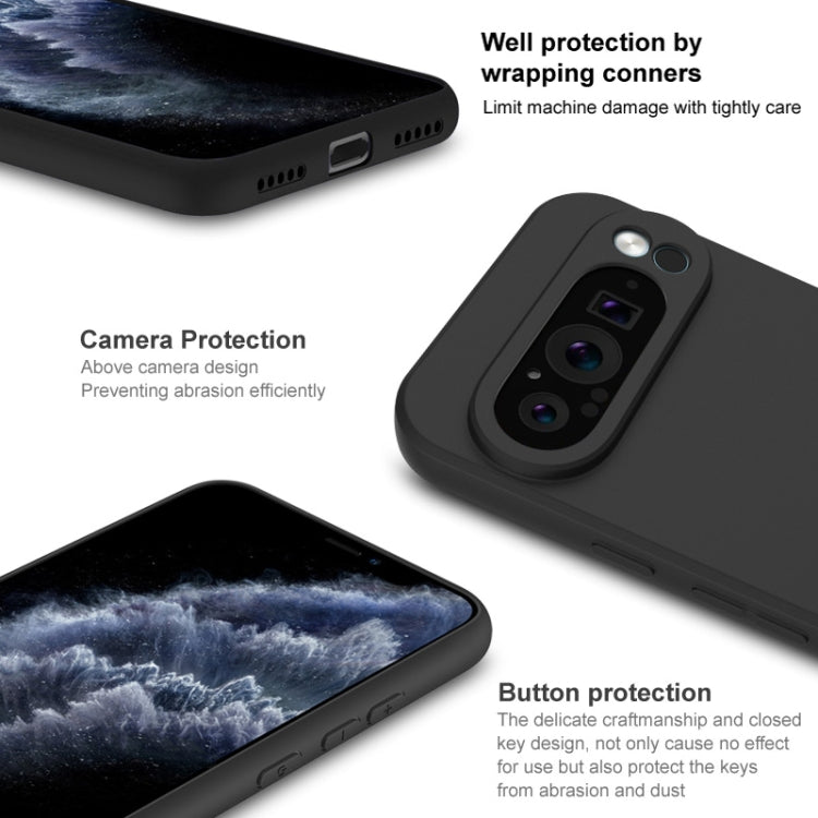 For Google Pixel 9 Pro XL IMAK UC-3 Series Shockproof Frosted TPU Phone Case(Black) - Google Cases by imak | Online Shopping South Africa | PMC TechLife | Buy Now Pay Later Mobicred