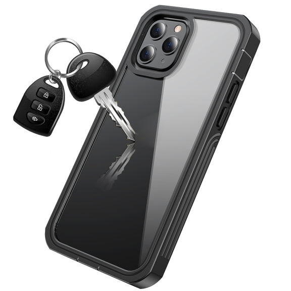 For iPhone 12 / 12 Pro RedPepper Shockproof Dust-proof Life Water-resistant Phone Case(Transparent)