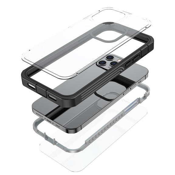 For iPhone 12 / 12 Pro RedPepper Shockproof Dust-proof Life Water-resistant Phone Case(Transparent)
