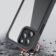For iPhone 12 / 12 Pro RedPepper Shockproof Dust-proof Life Water-resistant Phone Case(Transparent)