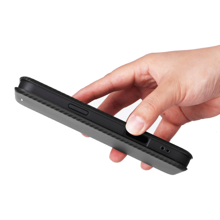 For iPhone 16 Pro Max Carbon Fiber Texture Flip Leather Phone Case(Black) - iPhone 16 Pro Max Cases by PMC TechLife | Online Shopping South Africa | PMC TechLife | Buy Now Pay Later Mobicred