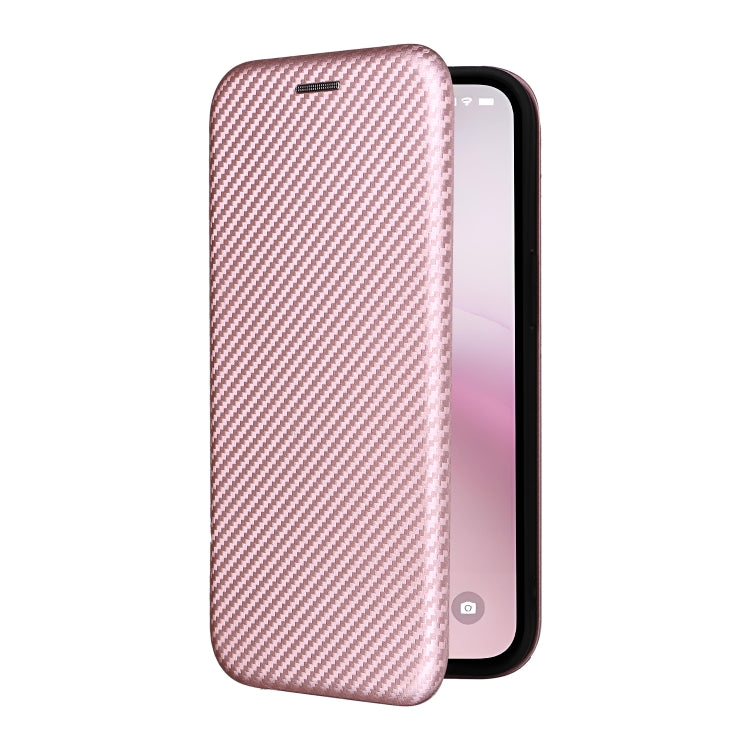 For iPhone SE 2024 Carbon Fiber Texture Flip Leather Phone Case(Pink) - free shipping - PMC TechLife - Order now!