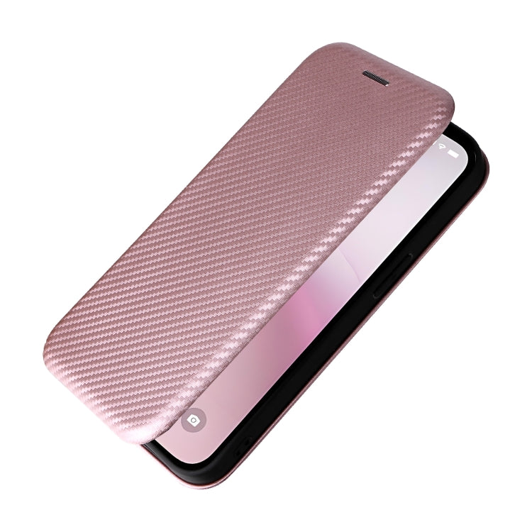 For iPhone SE 2024 Carbon Fiber Texture Flip Leather Phone Case(Pink) - free shipping - PMC TechLife - Order now!