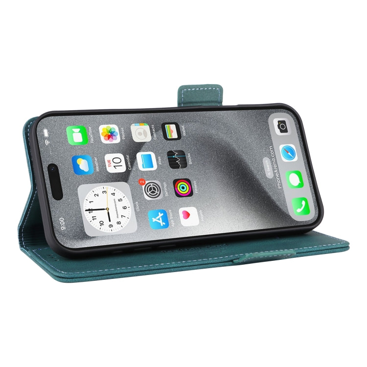 For iPhone 16 Pro Magnetic Clasp Leather Phone Case(Green) - iPhone 16 Pro Cases by PMC TechLife | Online Shopping South Africa | PMC TechLife | Buy Now Pay Later Mobicred