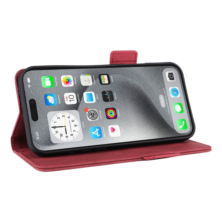 For iPhone 16 Pro Magnetic Clasp Leather Phone Case(Red) - iPhone 16 Pro Cases by PMC TechLife | Online Shopping South Africa | PMC TechLife | Buy Now Pay Later Mobicred