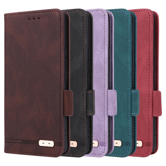 For iPhone 16 Plus Magnetic Clasp Leather Phone Case(Black)