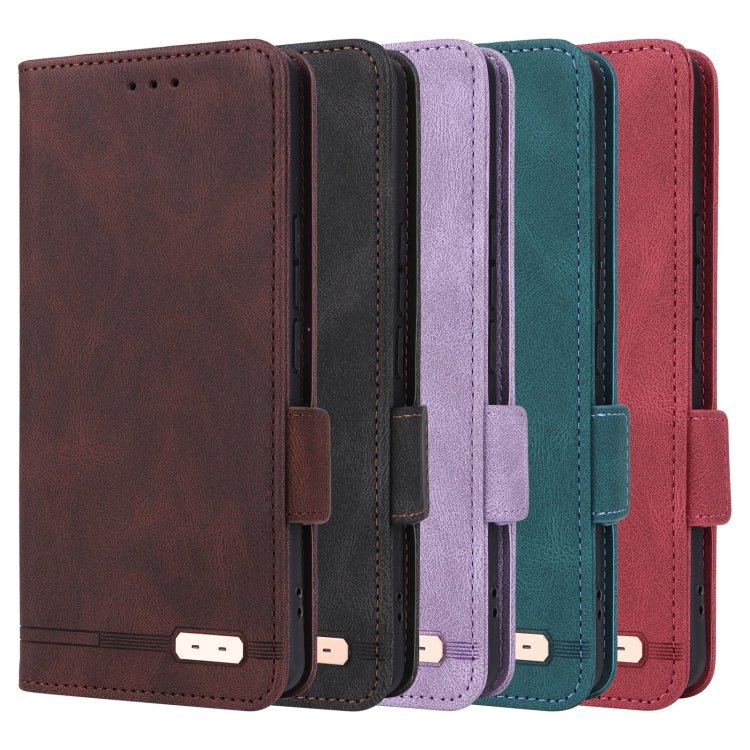 For iPhone 16 Plus Magnetic Clasp Leather Phone Case(Black)