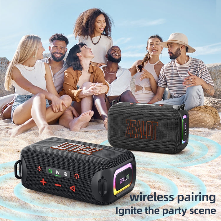 Zealot S85 50W Outdoor Water-resistant Portable Bluetooth Speaker(Black)
