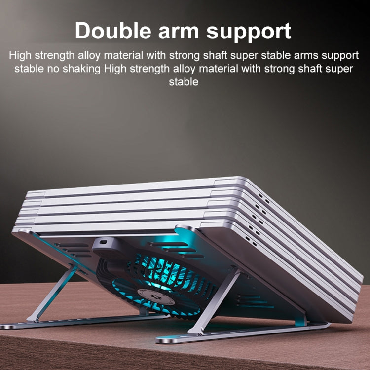 R- JUST HZ44 Aluminum Alloy Laptop Cooling Stand(Black) - free shipping - PMC Jewellery - Order now!