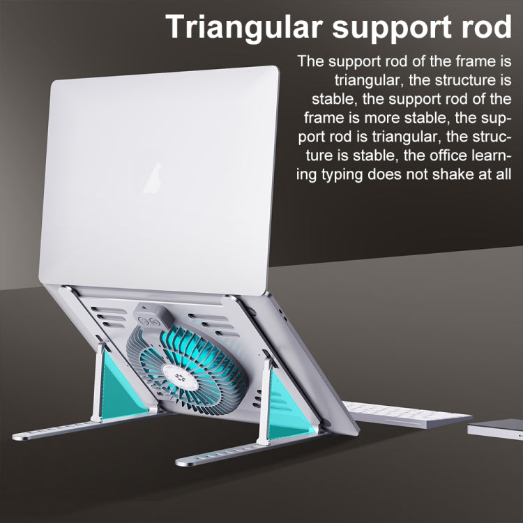 R- JUST HZ44 Aluminum Alloy Laptop Cooling Stand(Silver) - free shipping - PMC Jewellery - Order now!