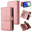 For Motorola Moto G04 / G24 Skin Feel Multi Card Slots Zipper Wallet Leather Phone Case(Pink) - Motorola Cases by PMC TechLife | Online Shopping South Africa | PMC TechLife | Buy Now Pay Later Mobicred