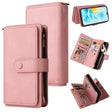 For Honor 200 Lite Global Skin Feel Multi Card Slots Zipper Wallet Leather Phone Case(Pink) - Honor Cases by PMC TechLife | Online Shopping South Africa | PMC TechLife | Buy Now Pay Later Mobicred