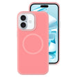 For iPhone 16 Jelly Liquid Silicone MagSafe Magnetic Phone Case(Berry Powder) - iPhone 16 Cases by PMC TechLife | Online Shopping South Africa | PMC TechLife | Buy Now Pay Later Mobicred