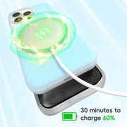 For iPhone 16 Plus Jelly Liquid Silicone MagSafe Magnetic Phone Case(Grey)