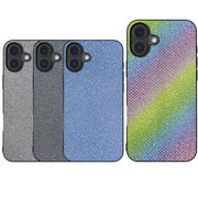 For iPhone 16 Plus Diamond Black Frame Phone Case(Jewel Black)