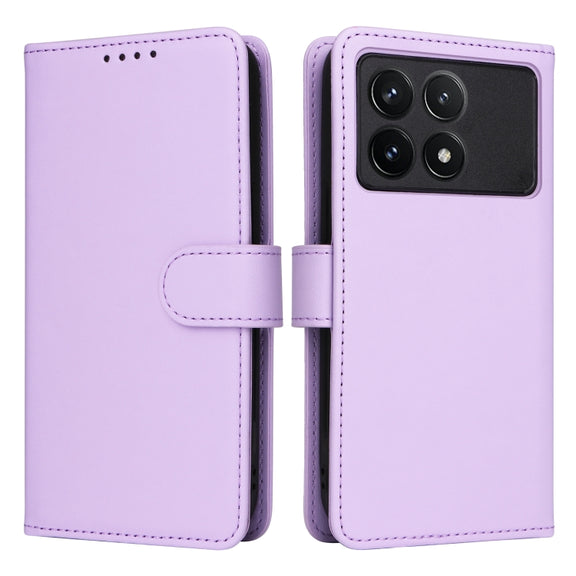For Redmi K70 / K70 Pro BETOPNICE BN-005 2 in 1 Detachable Imitate Genuine Leather Phone Case(Light Purple)