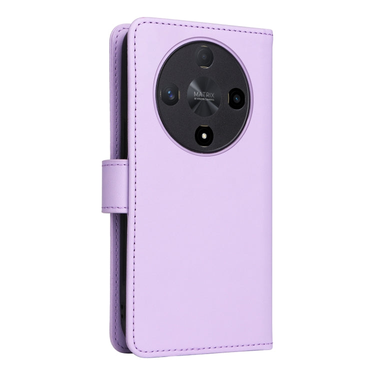 For Honor Magic6 Lite 5G BETOPNICE BN-005 2 in 1 Detachable Imitate Genuine Leather Phone Case(Light Purple)