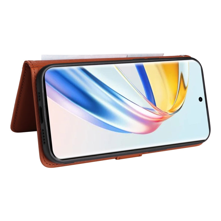 For Honor Magic6 Lite 5G BETOPNICE BN-005 2 in 1 Detachable Imitate Genuine Leather Phone Case(Brown)