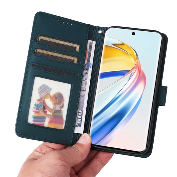 For Honor Magic6 Lite 5G BETOPNICE BN-005 2 in 1 Detachable Imitate Genuine Leather Phone Case(Blue)