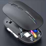 iMICE G901 Bluetooth Dual Mode 7-Button Silent Wireless Gaming Mouse(White)