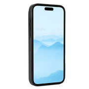 For iPhone 16 Plus Double Buckle Butterfly Embossing PU Phone Case(Black)