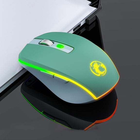 iMICE G903 Bluetooth Dual Mode 6-key Silent Wireless Gaming Mouse(Green)