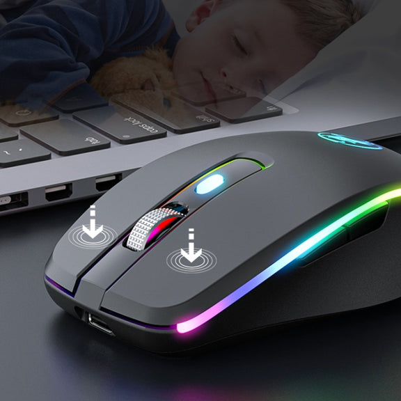iMICE G903 Bluetooth Dual Mode 6-key Silent Wireless Gaming Mouse(Silver)