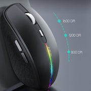 iMICE G904 Dual Mode 6-Key Silent Wireless Gaming Mouse(Black)