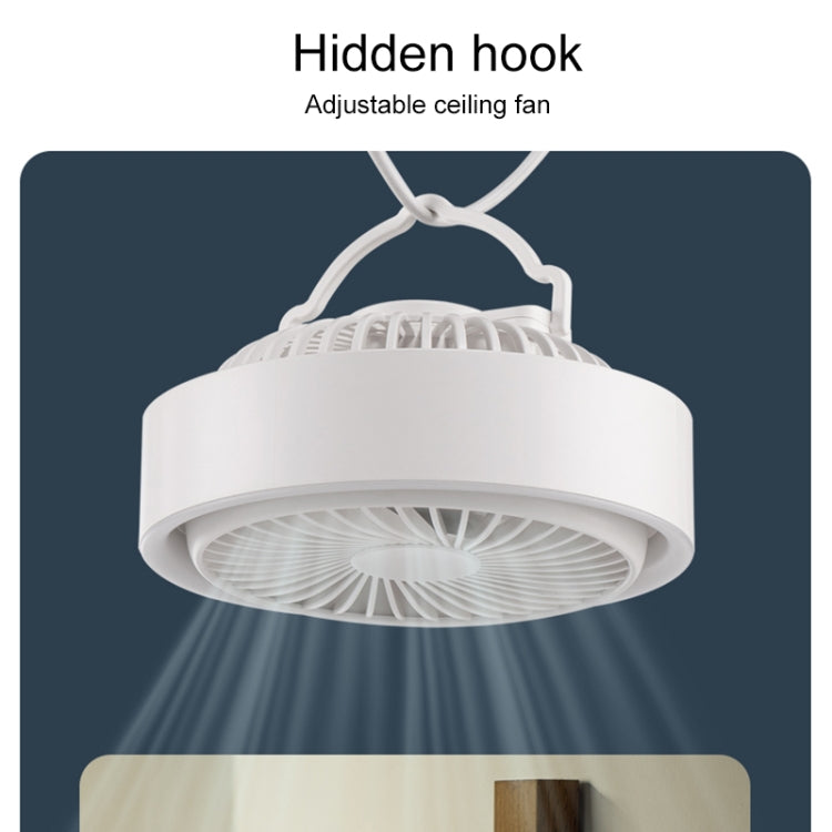 N601 180 Degree Rotating Type-C Desktop Fan with LED Ambience Light(Blue) - Electric Fans by PMC TechLife | Online Shopping South Africa | PMC TechLife | Buy Now Pay Later Mobicred